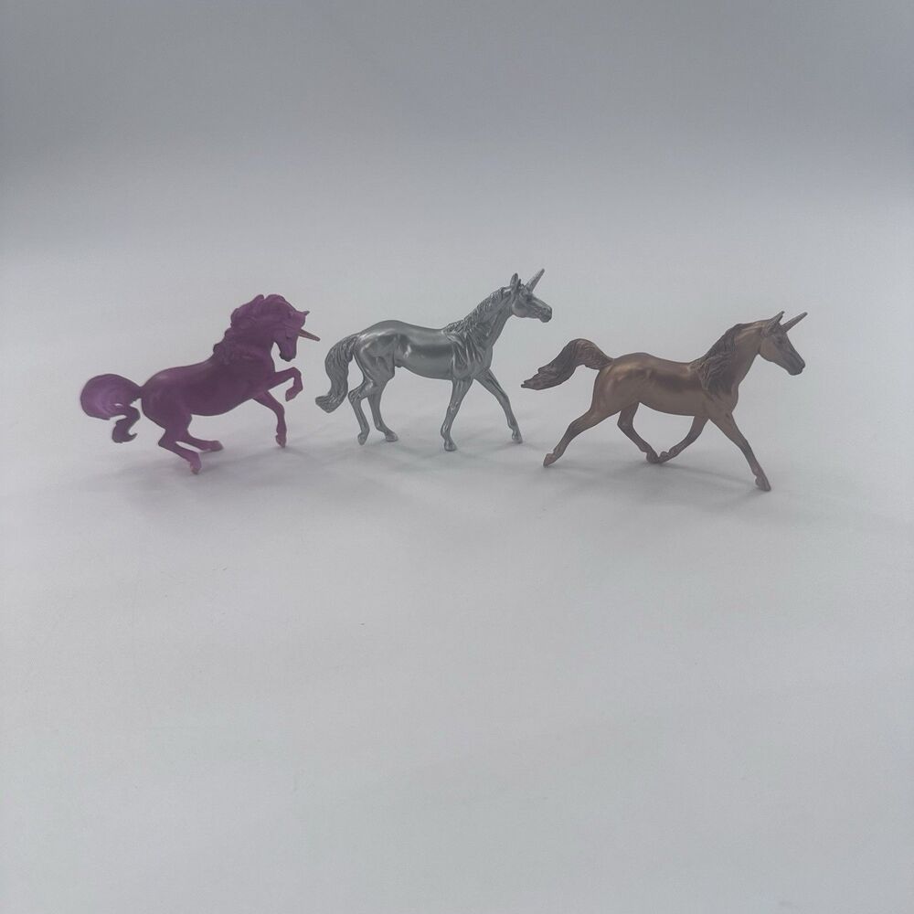 Breyer Stablemate Horses Unicorn Lot of 3 Figures Small 3" Fast Shipping